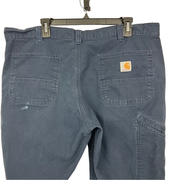 CARHARTT Men’s Work/Casual Pants Sz W40”/Inseam Measures 29” Color Blue Pockets - Picture 4 of 15